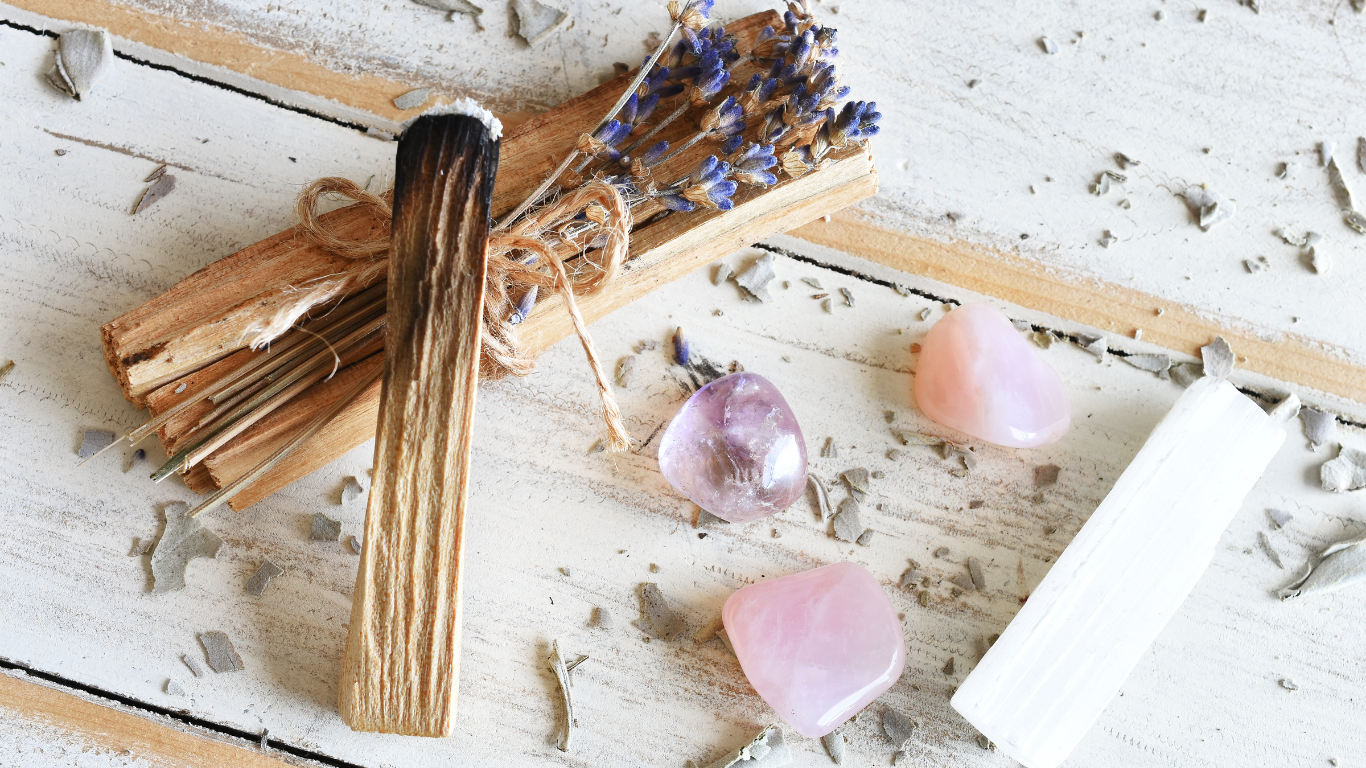 Crystals Sage Healing