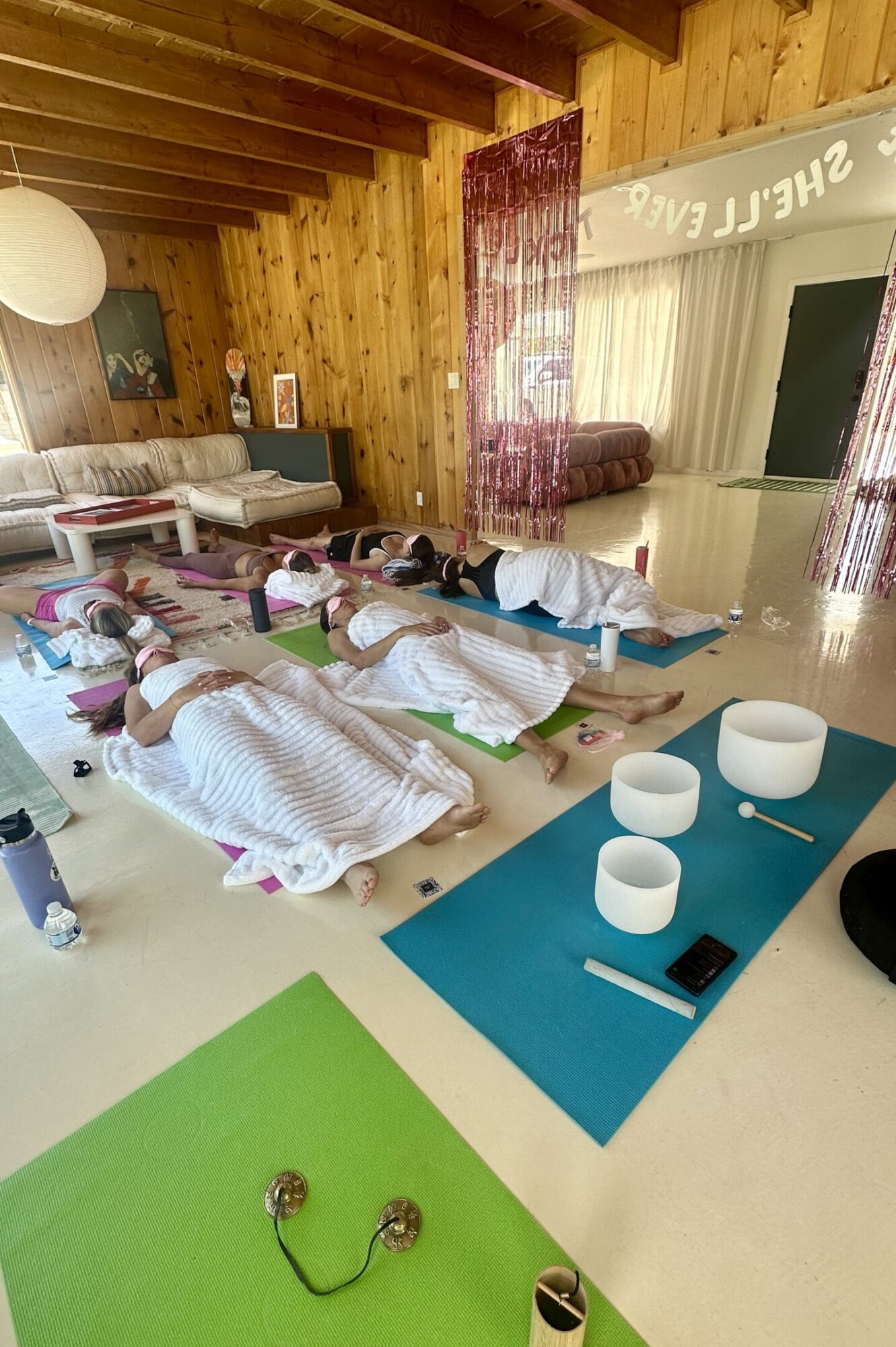 Private Sound Bath at Palm Springs Airbnb